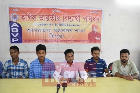 ABVP condemns SFI's attack at Teliamura ABVP condemns SFI's attack at Teliamura